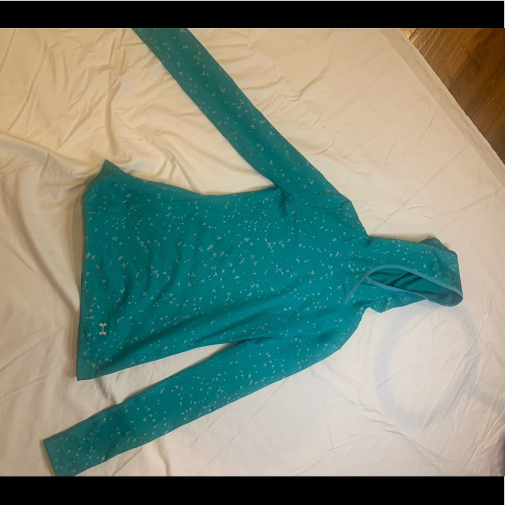 teal fitted hoodie